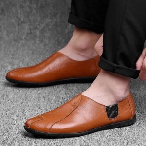 Chaussures Orthopédique Homme en cuir à la mode - Eburwin