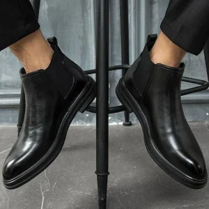 Des Chaussures Orthopédique Homme élégantes en cuir -Easton