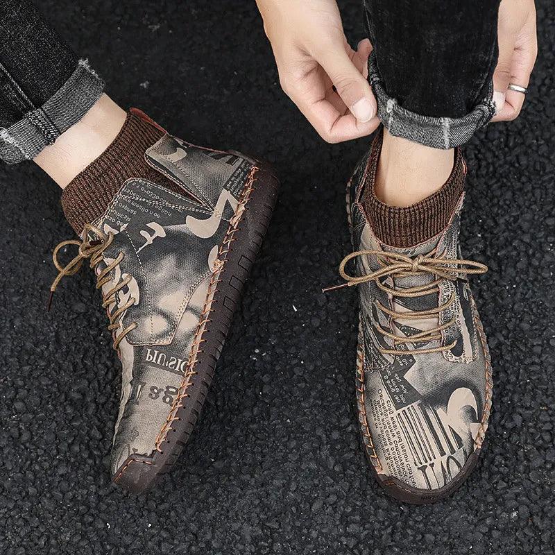 Chaussures Orthopédique Homme camouflage mode - Saux - – Image 2