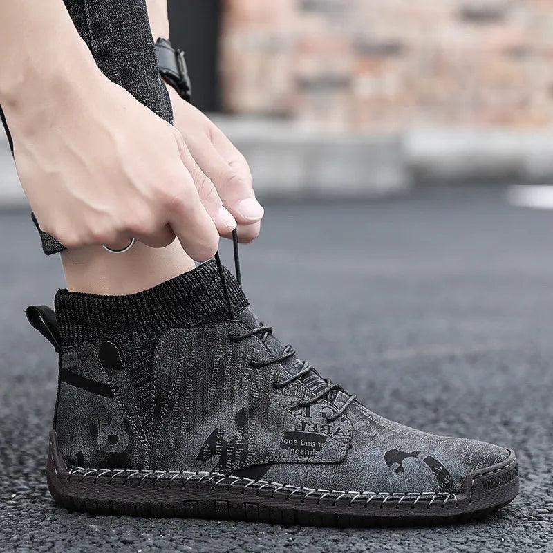 Chaussures Orthopédique Homme camouflage mode - Saux - – Image 5