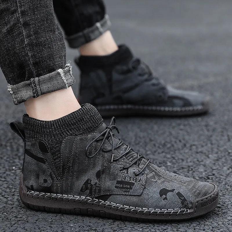 Chaussures Orthopédique Homme camouflage mode - Saux - – Image 6