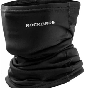 ROCKBROS Foulard multifonctions Demi-cagoule Chauffe-nuque Etanche à l'hiver Chaud Foulard tubulaire Respirant Couvre-visage Balaclava