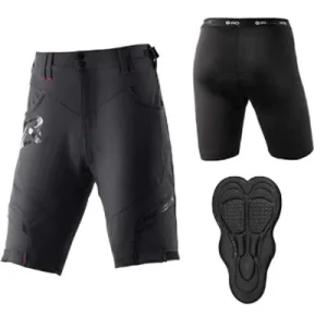 ROCKBROS Pantalon Elite avec cuissard intérieur & rembourrage Hommes Noir