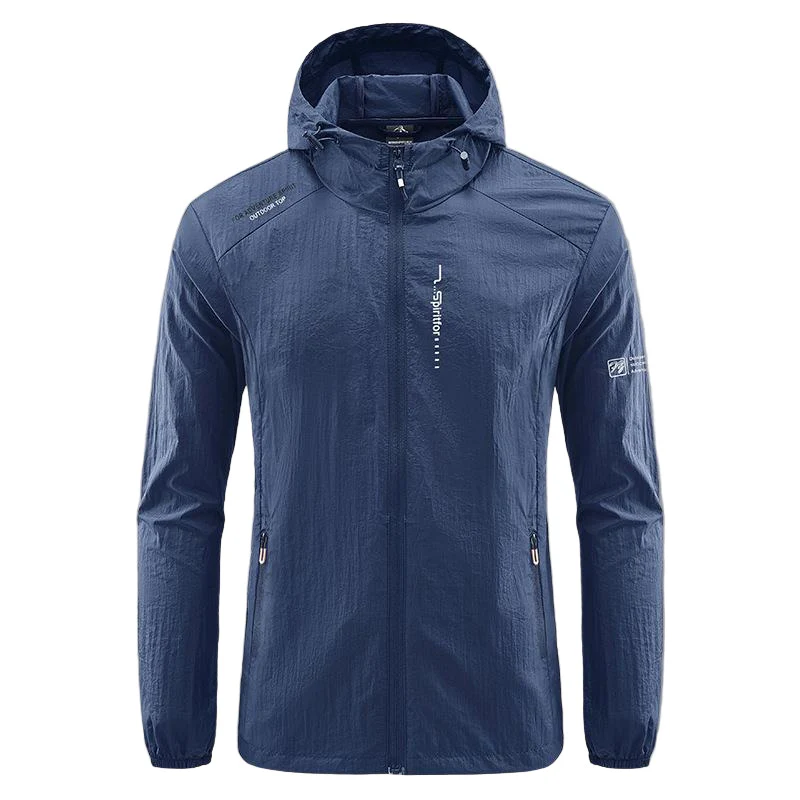 Veste anti-UV capuche homme zippée, ultra légère – Image 5