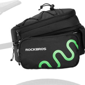 ROCKBROS Sacoche de Porte-Bagages Vélo Sacoche de Selle Rapide Extensible 6/8L