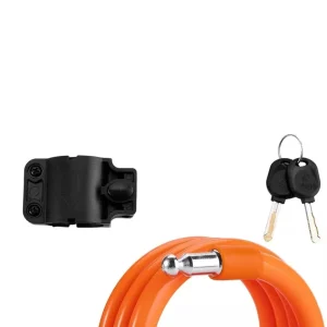 ROCKBROS antivol de vélo câble antivol avec support de montage 2 clés