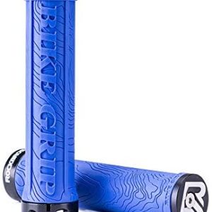 ROCKBROS Poignées de Guidon de Vélo 22mm Caoutchouc Antidérapant Bleu