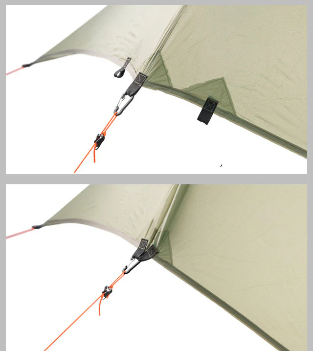 Tarp nylon 1 place imperméable - bâtons, 4 saisons – Image 4