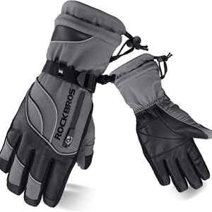 ROCKBROS gants d'hiver gants de ski femmes hommes coupe vent chaud pour ski snowboard -20 degrés