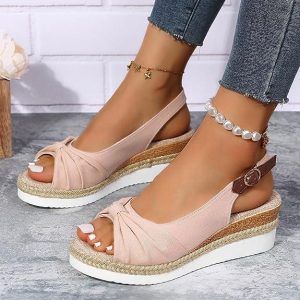 Sandales compensées confortables et légères à talons hauts - Katy