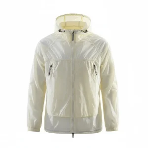 Veste anti-UV été à capuche ultra légère, zip poitrine