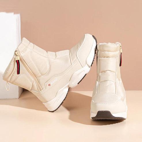 Bottes de neige d'hiver pour femmes - Bottes doublées de fourrure – Image 3