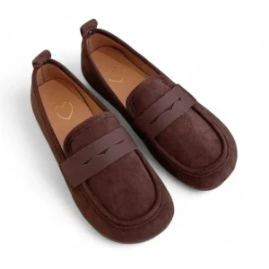 mocassin orthopédique femme en flanelle