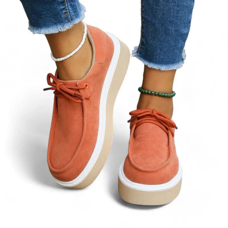 mocassin orthopédique femme compensés à lacets – Image 5