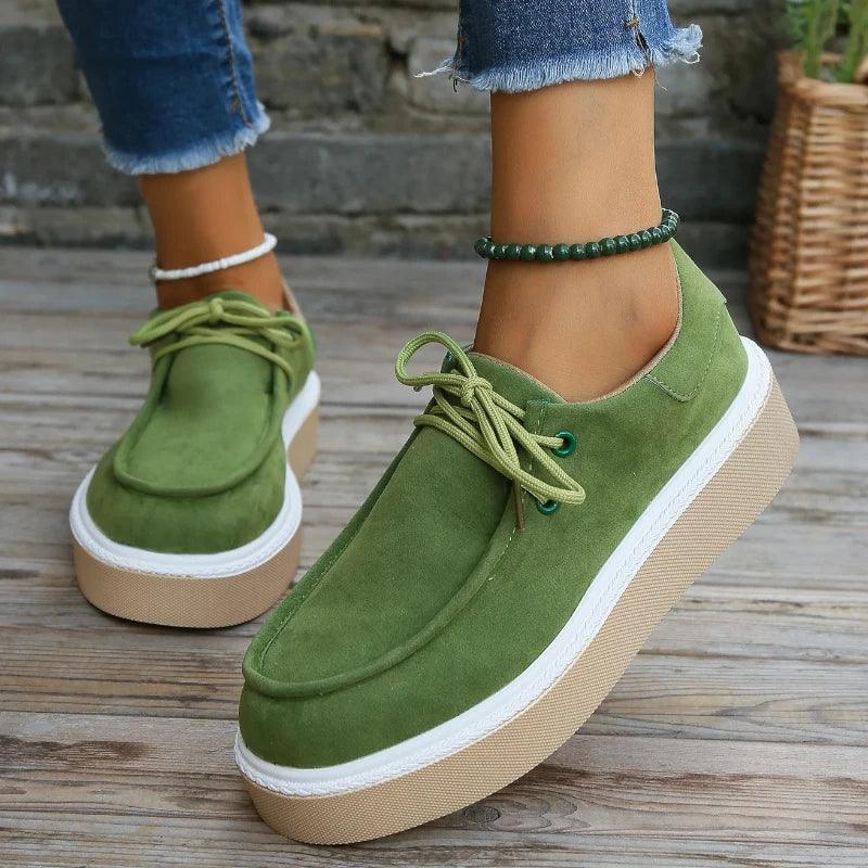 mocassin orthopédique femme compensés à lacets – Image 8