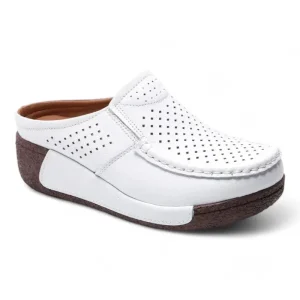 mocassin orthopédique femme mules à talons compensés