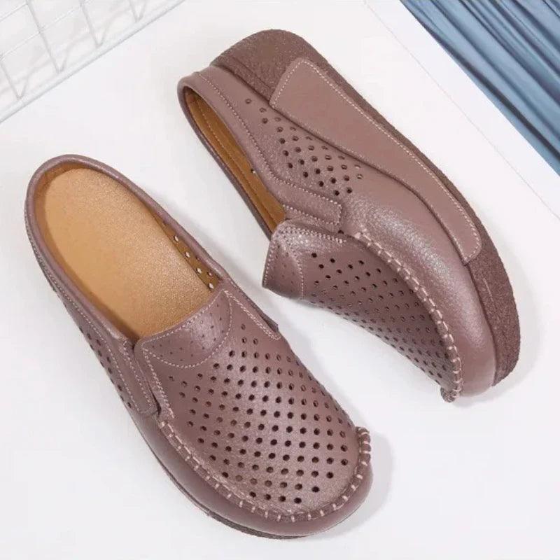 mocassin orthopédique femme mules à talons compensés – Image 6