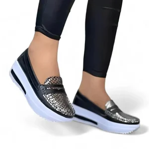 mocassin orthopédique femme compensées