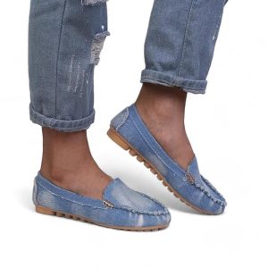 mocassin orthopédique femme en jean