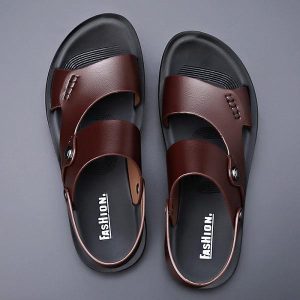 Sandales d'Extérieur en Cuir pour Homme - Zembla