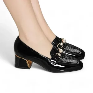 mocassin orthopédique femme élégants à talons