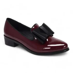 mocassin orthopédique femme vernis à bouts pointus