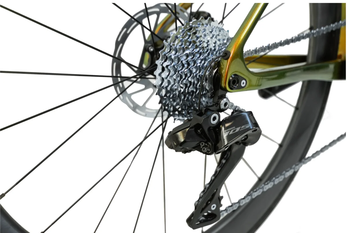 RINOS Vélo de route entièrement en carbone Odin 6.1 Shimano 105 Di2 R7150 24 vitesses – Image 8