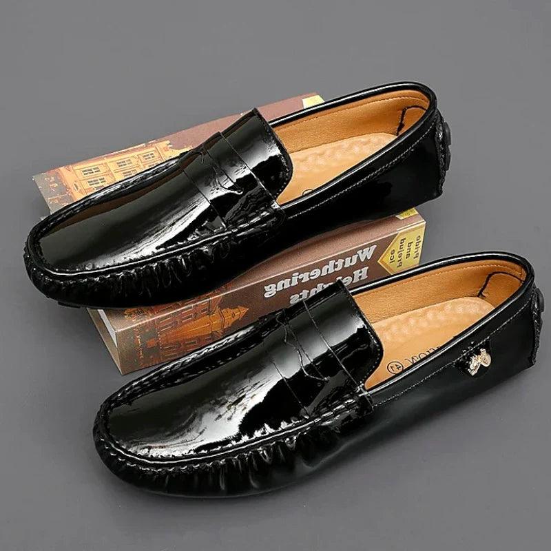 mocassin orthopédique femme plats vernis – Image 4