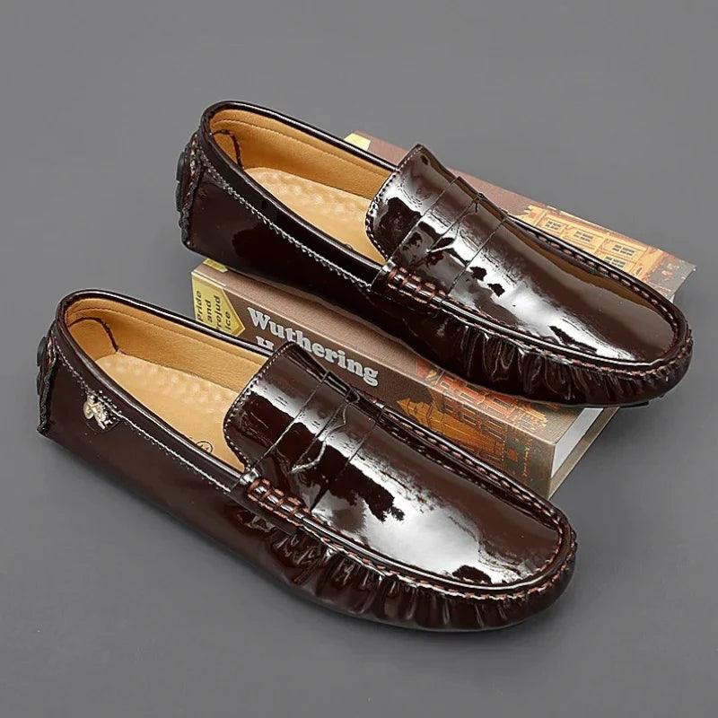 mocassin orthopédique femme plats vernis – Image 3