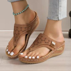 Sandales d'été à talon bas pour Femmes - Retra