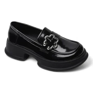 mocassin orthopédique femme ornés d'une boucle florale