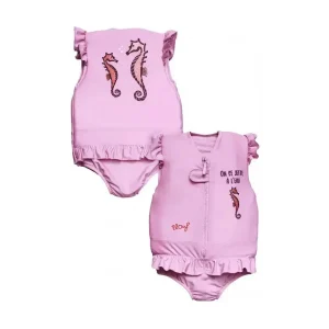 Maillot de Bain Flottant Fille : Hippocampe Enchanté