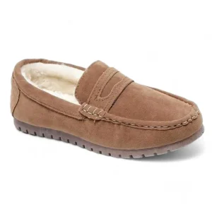 mocassin orthopédique femme en faux daim fourrés