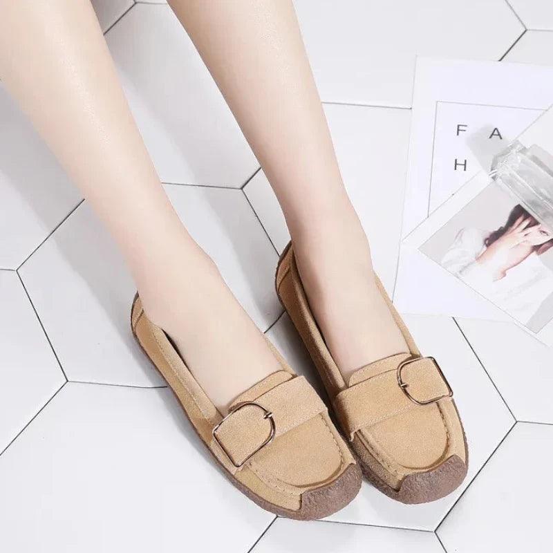 mocassin orthopédique femme en daim apparentes – Image 8