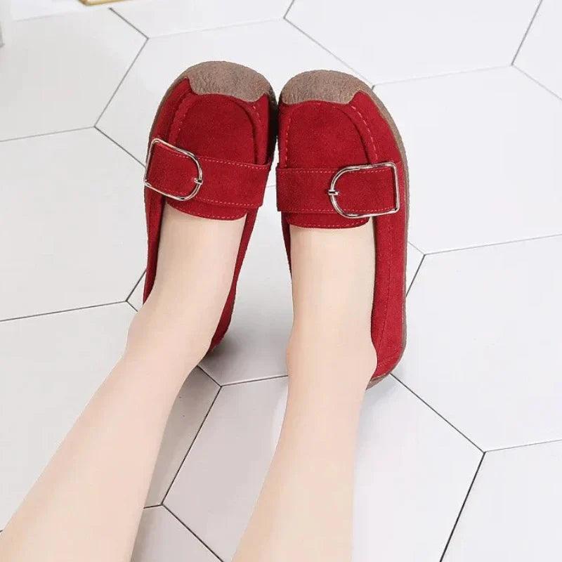 mocassin orthopédique femme en daim apparentes – Image 6