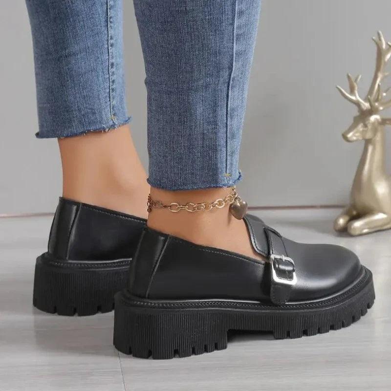 mocassin orthopédique femme vernis à talons – Image 4