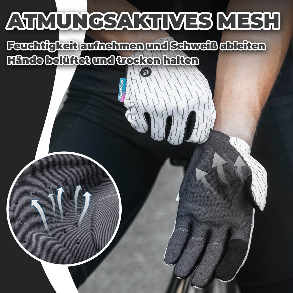 Gants de cyclisme ROCKBROS avec fonction tactile – Image 4
