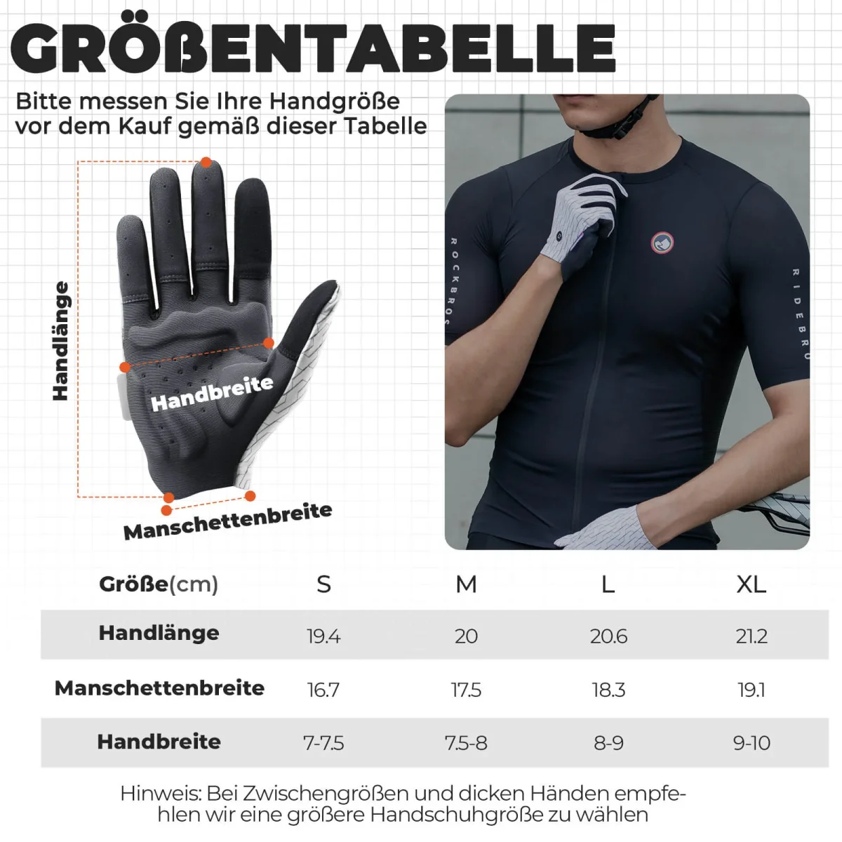 Gants de cyclisme ROCKBROS avec fonction tactile – Image 5