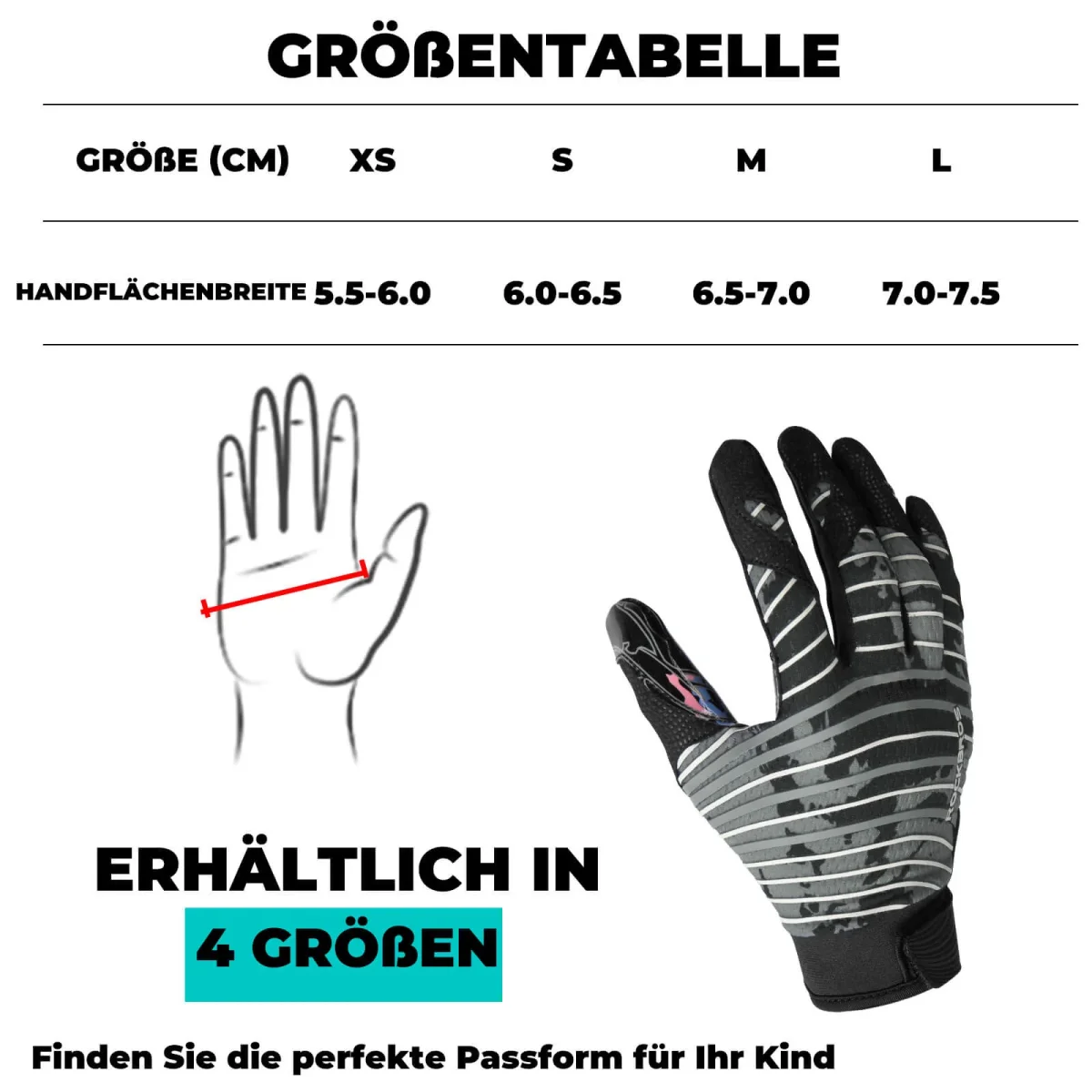 Gants de sport professionnels pour enfants, respirants et élastiques, ROCKBROS – Image 7
