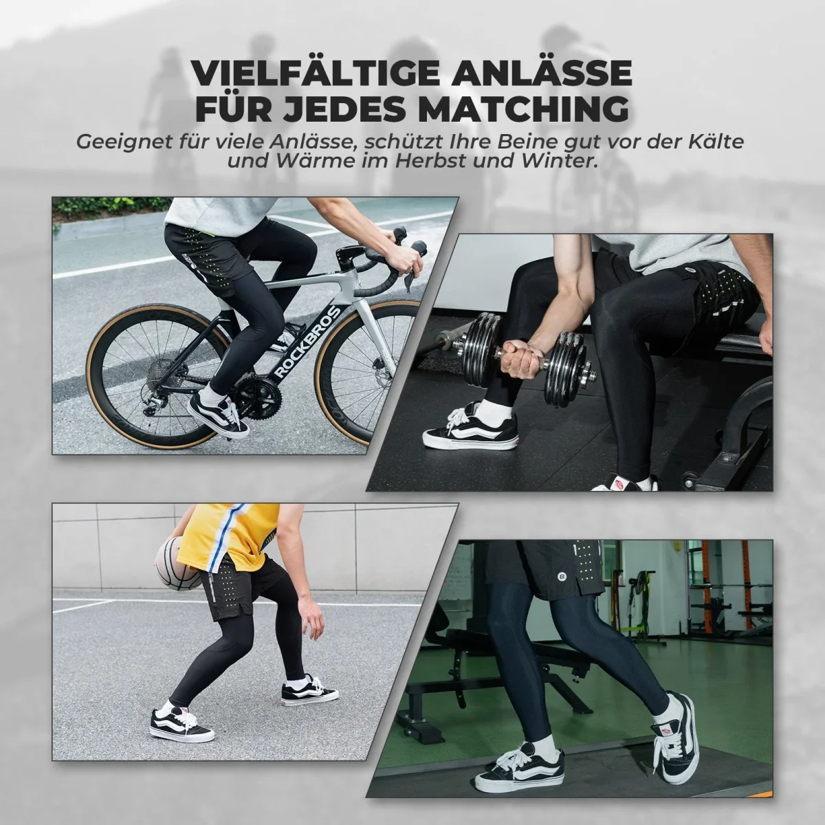 Guêtres de cyclisme, genouillères d'hiver antidérapantes pour hommes et femmes, ROCKBROS – Image 6