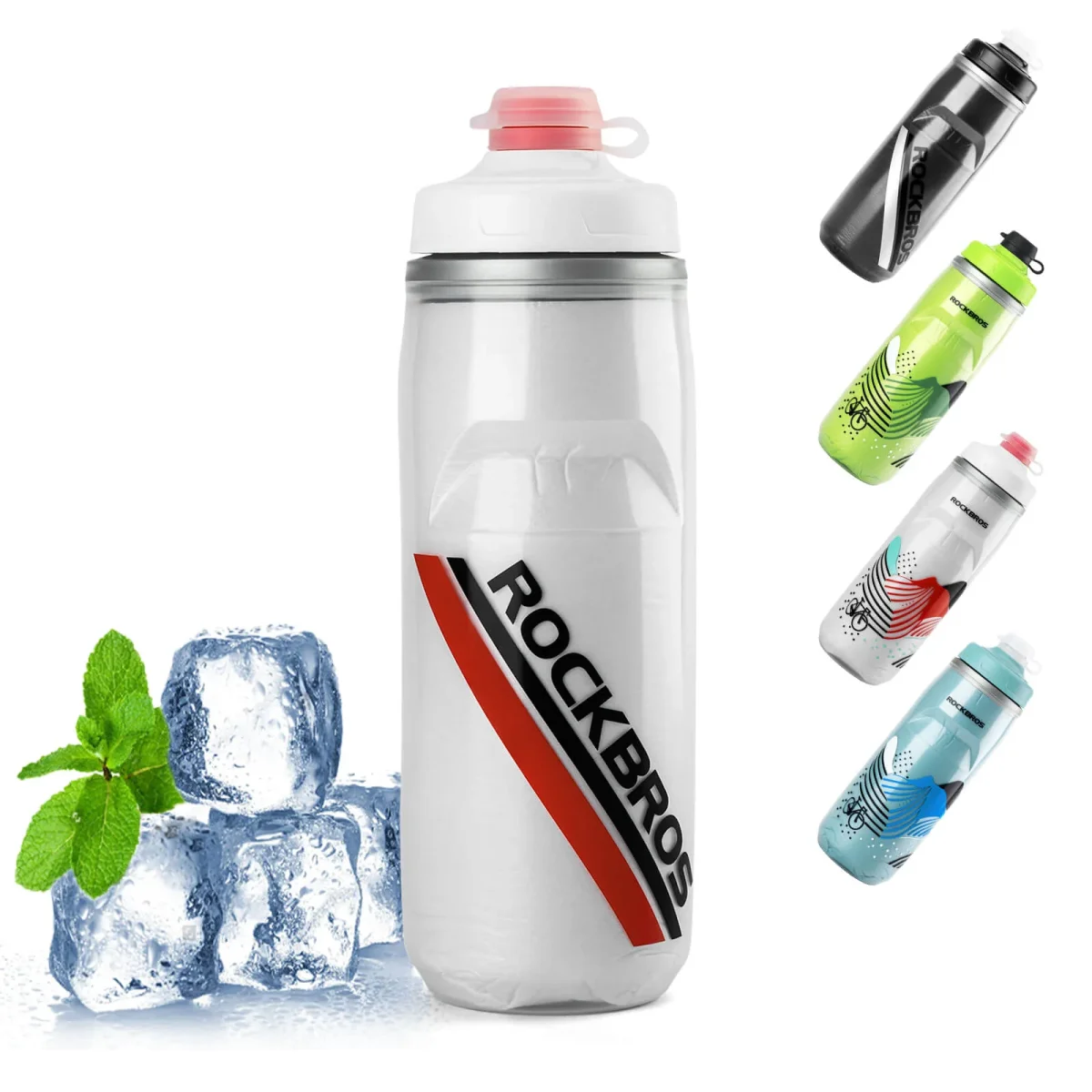 Gourde de cyclisme de 620 ml, gourde de sport avec fonction de refroidissement de 5 heures, ROCKBROS – Image 6