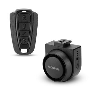 Sonnette sans fil pour vélo électrique avec sirène d'avertissement, IPX5, ROCKBROS