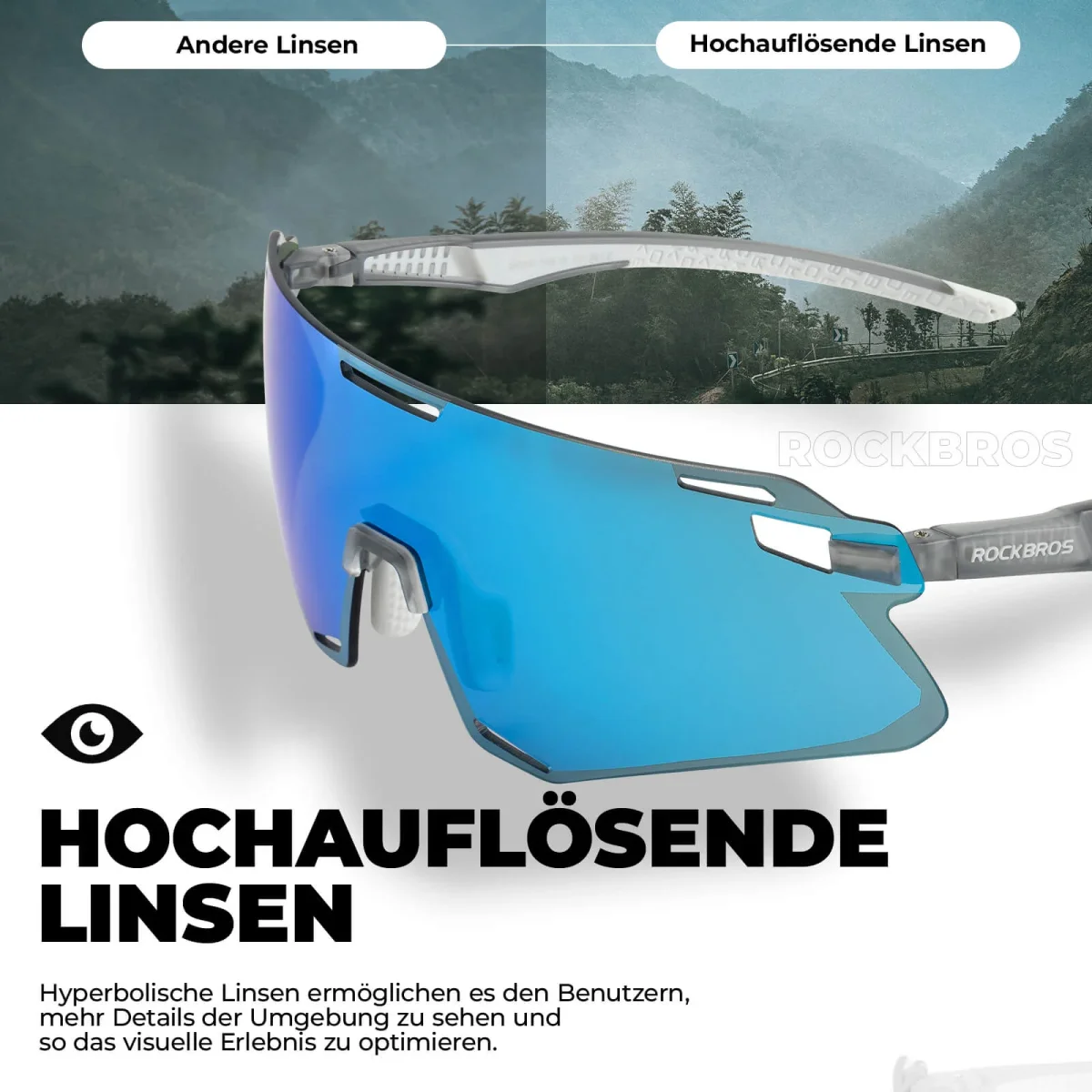 Lunettes de soleil coupe-vent pour le cyclisme et les sports de plein air, ROCKBROS – Image 8