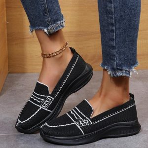 S4bd3ef96b06d4951a0b819e1ed73fda22.jpgv1748900989 Chaussures paresseuses à bout carré et à talons bas pour femmes - Quipus