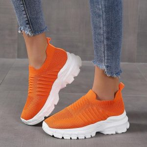Chaussures orthopédiques tricotées en maille pour femmes - Swerty