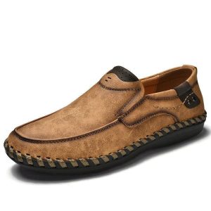 Chaussures décontractées en cuir pour hommes - Zewta