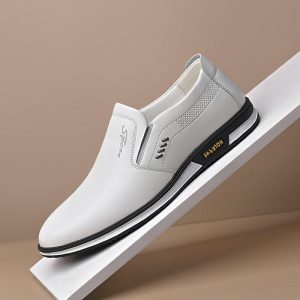 Mocassins décontractés en cuir pour hommes - Oxford