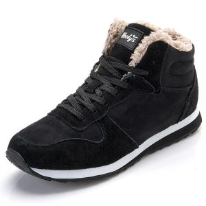 Chaussures  de sport en fourrure noir, bleu pour hommes et femmes - Zapatillas