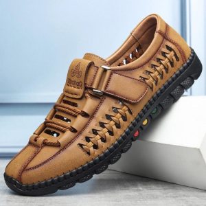 Sandales en cuir respirantes pour hommes - Zimo