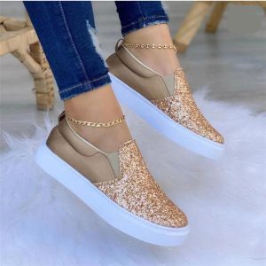 Chaussures plates et scintillantes avec strass pour femmes - palmu
